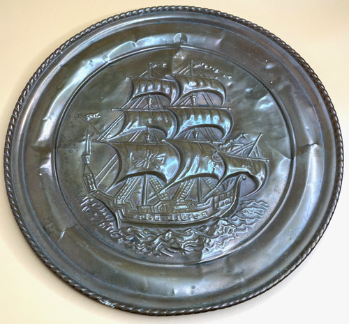 Embossed plate brass - embossed,