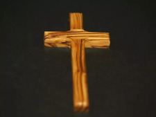Blessed and Hand made in Bethlehem. Olive wood CROSS from Israel - The Holy land