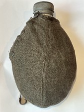 WW2 Swedish Water Metal Bottle/Canteen with Woollen Cover - stamped Crown & T4