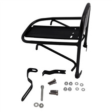 Cycling Front Pannier Rack MTB Bike Bicycle Rack Carrier Bracket Luggage Black