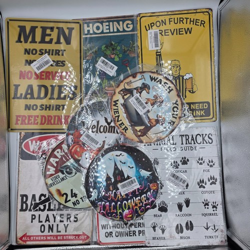 10x funny metal tin - 10x,