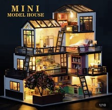 DIY Miniature Wooden Dollhouse