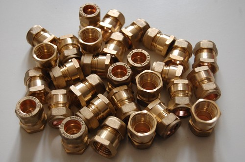Compression 15mm copper - 15mm, to