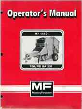 Massey Ferguson Round Baler MF1440 Operators Manual - MF 1440