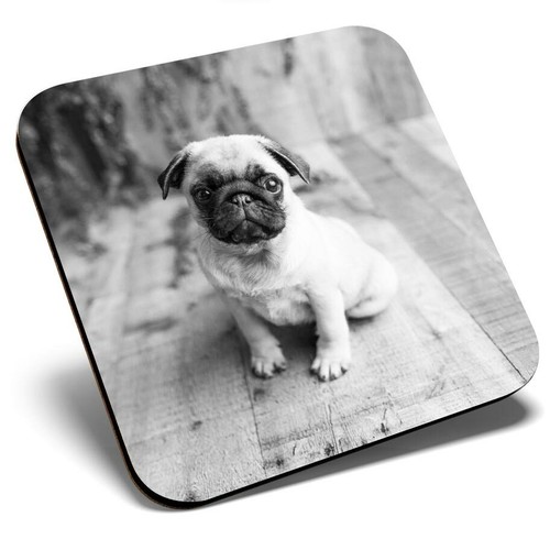 Square single coaster - single, bw