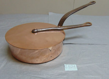 Frying Pan Saucepan French Style Copper cast Iron ref 524D (FREE UK POSTAGE