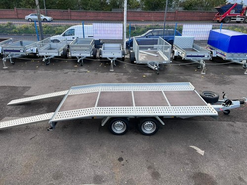 Beaver tail trailer twin axle - tail,