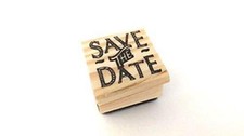 East of India Rubber Stamp - SAVE THE DATE