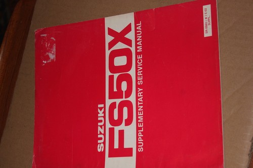 Suzuki fs50x supplementary - suzuki,