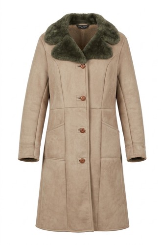 Full length suede coat - length,