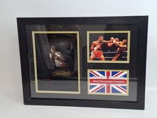 Frank Bruno British World Heavywight Champion Signed Glove in Display Box