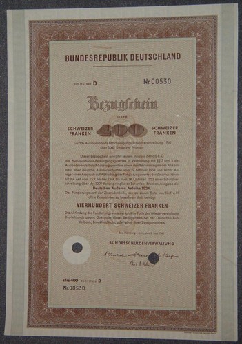 Subscription certificate - , of