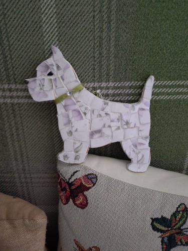 West highland terrier mosaic - west,