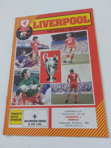 Liverpool benfica european - liverpool, v