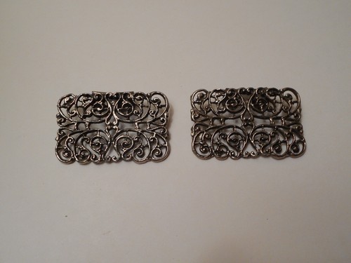 Vintage antique stamped shoe - stamped,