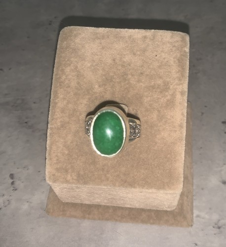 925 sterling silver green jade - sterling,