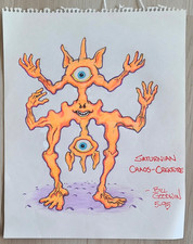 Vtg Sci Fi Concept Sketch