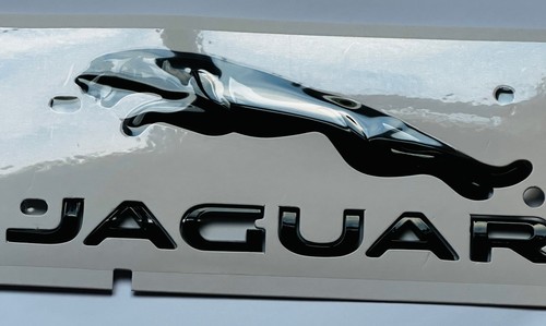 Jaguar black rear badge emblem - jaguar,