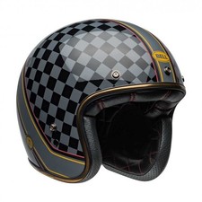 Bell Open Face Helmet - Custom 500 ECE22.06 Roland Sands Design (Black/Grey)