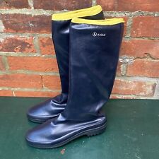 Aigle Rubberpack Packable Wellington Boots Women’s UK 4 Blue Lightweight Travel