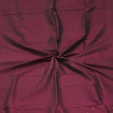 Vintage Maroon 100% Pure Silk Handloom Sari Remnant 5YD Craft Fabric silk Scrap