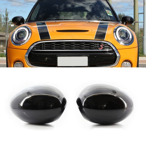 Gloss black door wing mirror - black,