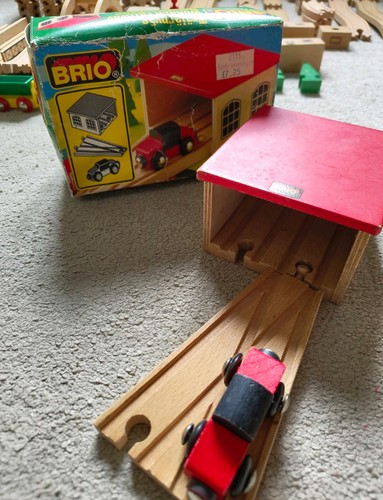 Vintage brio wooden engine - wooden,