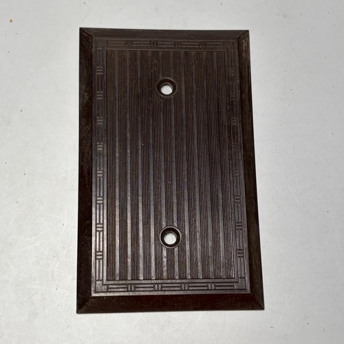 Bakelite gang blank cover - 1-gang,