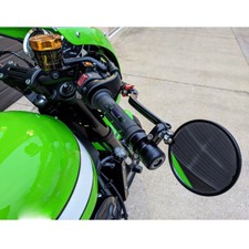 For Kawasaki Z900RS Z125 Z400 7/8" Motorcycle Bar End Mirrors Rearview Foldable