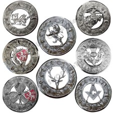 Scottish Kilt Fly Plaid Brooch