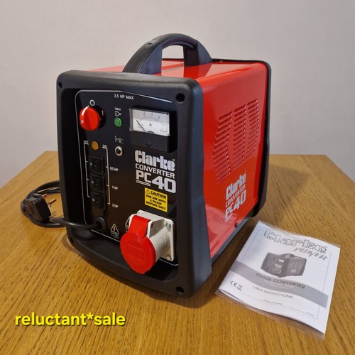 Clarke pc40 phase converter - clarke,
