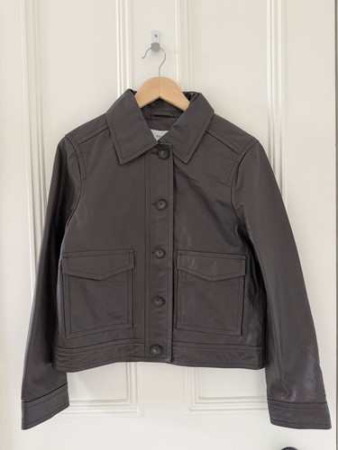 Reiss hanley leather jacket - jacket, |