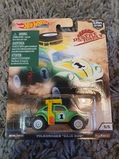 Hot Wheels Premium Desert Rally Volkswagen Baja Bug Green VW Real Riders Beetle