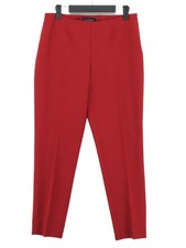 Piazza Sempione Women's Suit Trousers UK 10 Red Wool