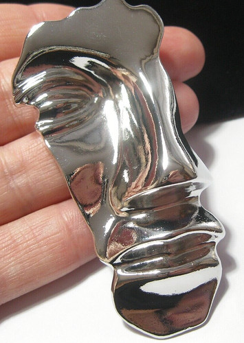 Large face mask brooch vintage - face,