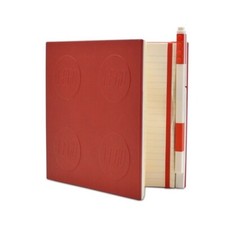 LEGO® 2.0 Locking Notebook with Gel Pen - Red leg52439