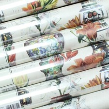3 Rolls Cream Silver Wallpaper