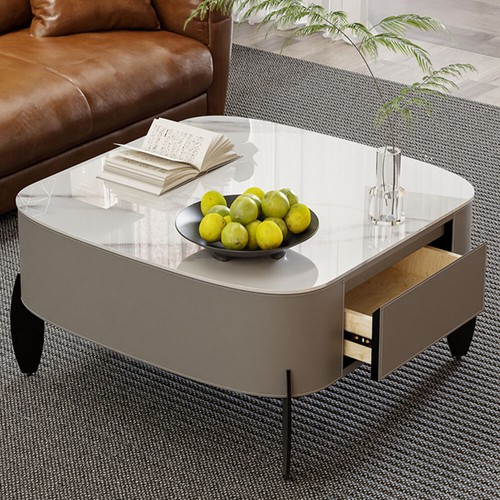 Marble coffee table with - table,