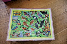 VINTAGE VICTORY WOOD JIGSAW PUZZLE BIRD WATCHING COMPLETE
