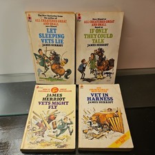Vintage James Herriot x4 Book Bundle Pan Paperback 1970’s