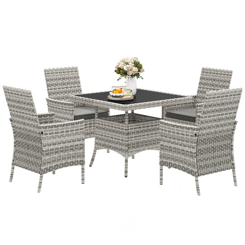 Garden dining set 5pc - garden,