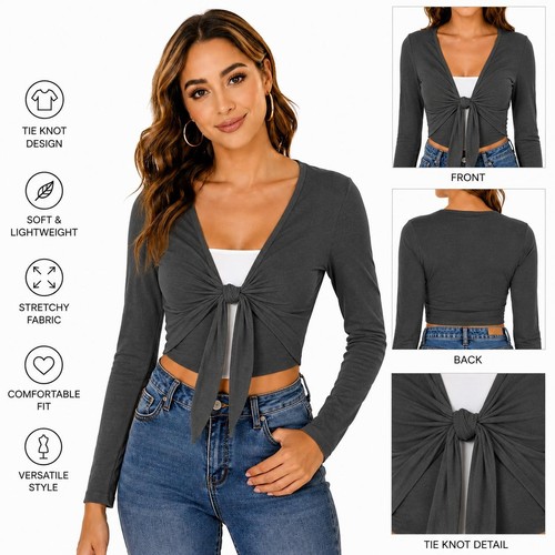 Ladies bolero front tie knot - ladies,