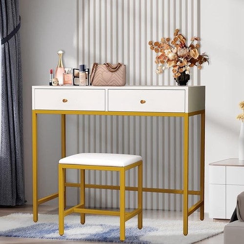 Small dressing table with - small, led