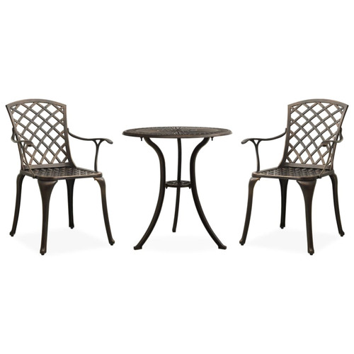 Bistro set 3pc cast - bistro,