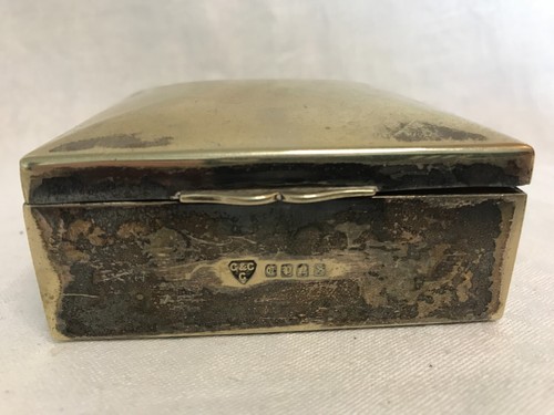 Silver epns box marked c - marked, &
