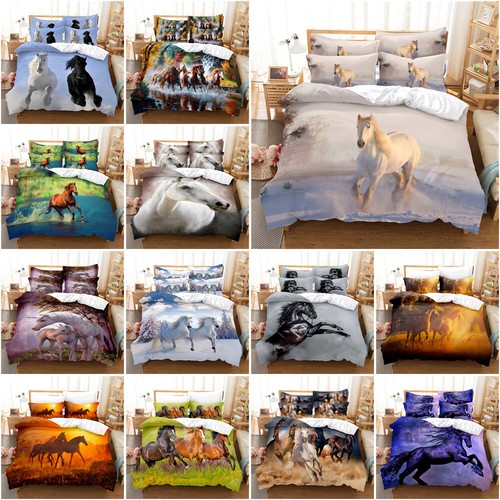 Galloping horse doona duvet - horse,