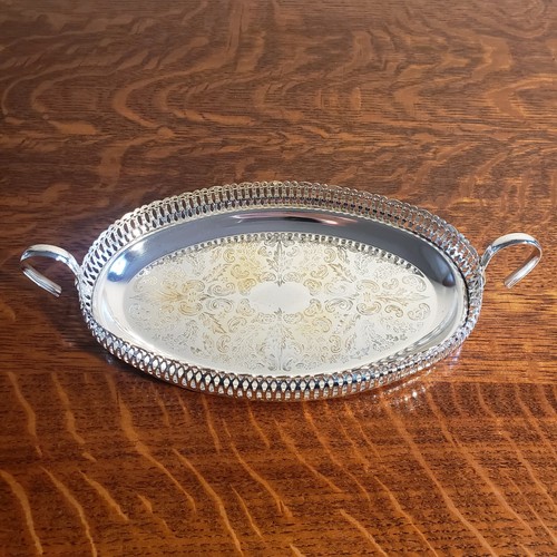 Vintage silver plated gallery - vintage,