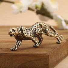 Lucky Animal Leopard Figurines Solid Brass Leopard Miniatures  Home Decor