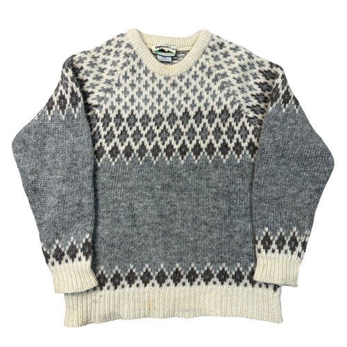 Vintage icelandic knit jumper - vintage,