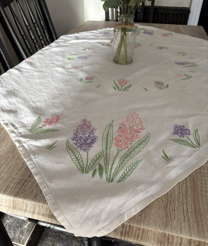Vintage linen embroidered